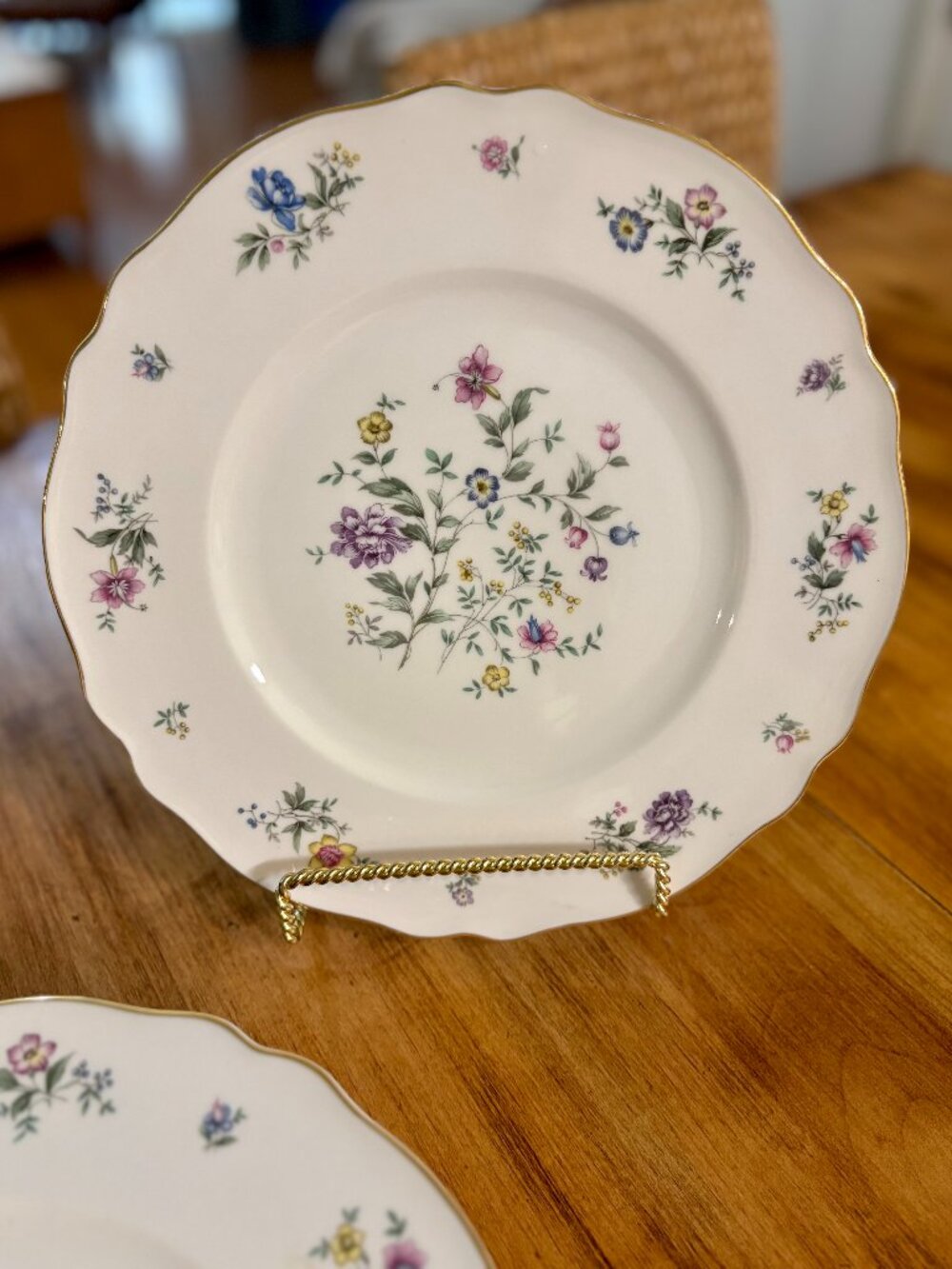 VTG Auth MILLEFLEURS by FRANCONIA KRAUTHEIM & ADELBURG DINNER PLATE (6PC SET)